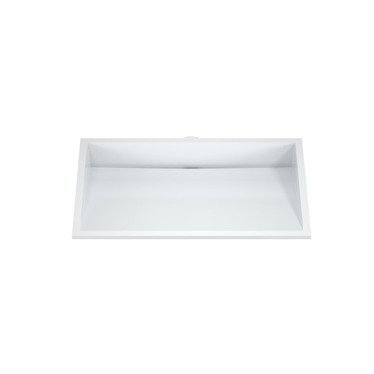 Badeloft 16.1'' Stone Rectangular Undermount Bathroom Sink & Reviews
